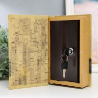 Сейф-книга дерево кожзам "Граф Монте-Кристо" 21х13х5 см