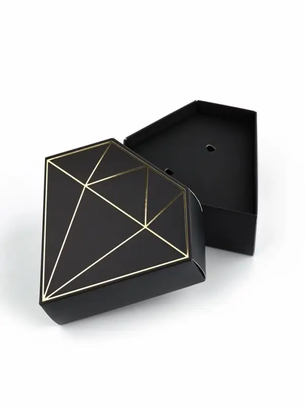 Коробка подарочная под бижутерию &laquo;Чёрная, тиснение&raquo;, 10 х 9 х 3.5 см