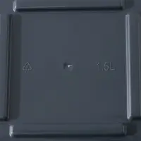 Кашпо со вставкой &laquo;Стиль&raquo;, 1,5 л, цвет графит