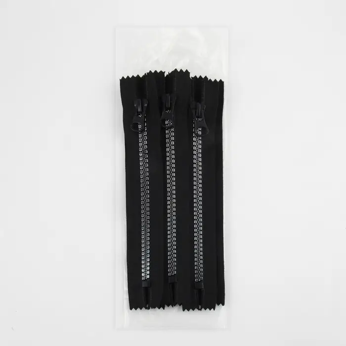 Молния &laquo;Трактор&raquo;, №8, неразъёмная, замок автомат, 18 см, чёрная