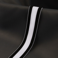 Резинка тканая, мягкая, 40 мм, 4,5 &plusmn; 1 м, цвет чёрный/белый