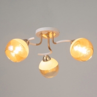 Люстра "Анден" 3хЕ27 40Вт бело-золотой 51х51х22 см