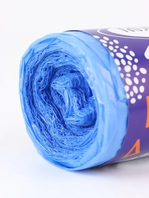 Мешки для мусора 120 л  ПНД,толщина 10 мкм, 20 шт в рулоне, цвет синий