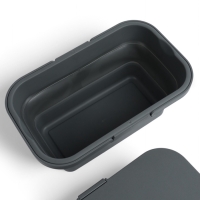 Корзина - столик Maclay 2 в 1, складная, 47 х 28,5 х 23,5 см, стол 45 х 28 х 16 см, серая