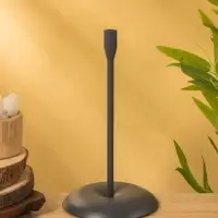 Подсвечник "Аскет" черный 14х14х25,5 см