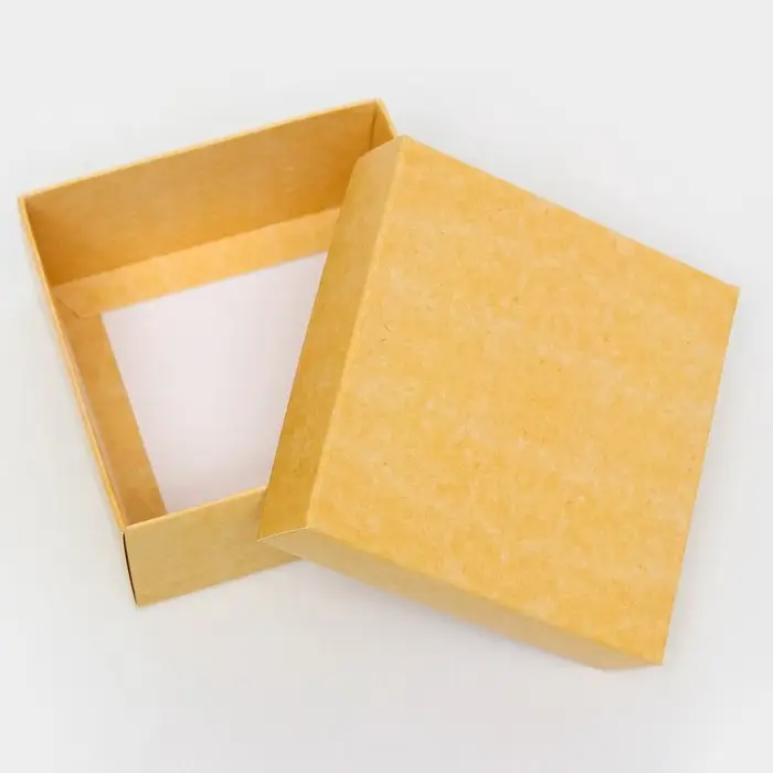 Коробка подарочная складная, упаковка, крышка - дно, крафт, 10&times;10&times;5 см