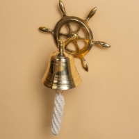 Рында &laquo;Штурвал&raquo;, 9.5&times;13&times;23 см, латунь