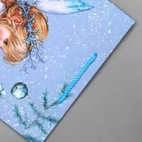 Пакет подарочный новогодний ламинированный, &laquo;Новогодний ангел&raquo; , 26&times;12&times;32 см