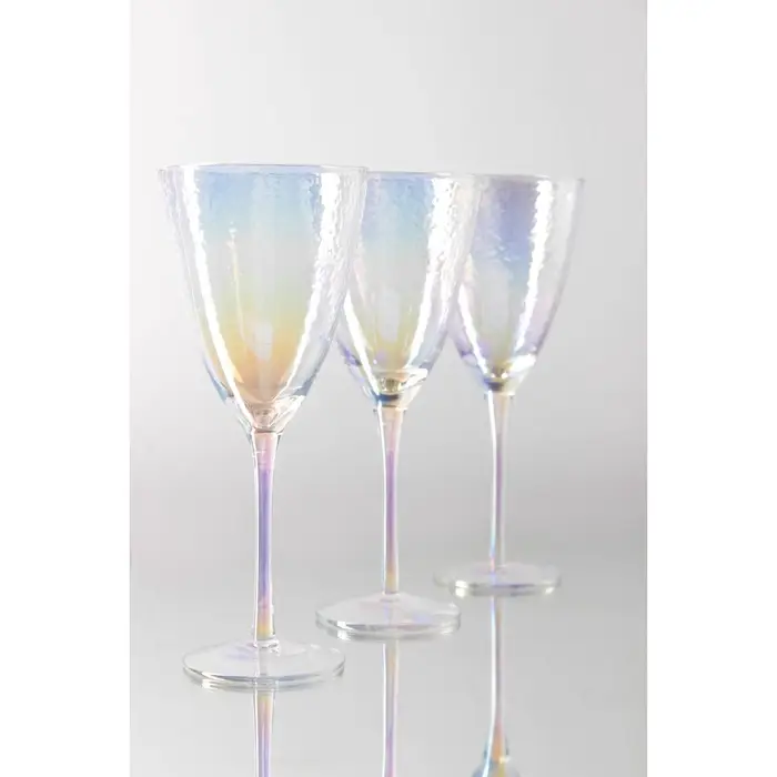 Набор бокалов для вина &laquo;Жемчуг&raquo; 400 мл, 6 шт., р-р 1й шт. 9.5&times;23 см, перламутровый