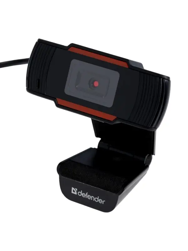 Веб-камера Defender G-lens 2579, 2 Мп, 1280&times;720, USB, jack 3.5, микрофон, 1.2 м, чёрная
