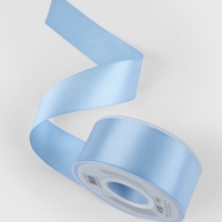Лента атласная двухсторонняя №332 38мм*25&plusmn;1м небесно-голубой TR