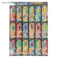 Фонарик лазер 5 насадок + игрушка "Лабиринт" птица МИКС 17х7 см