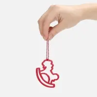 Подвеска &laquo;Лошадка-качалка&raquo;, 3D-печать, красная