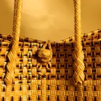 Сумка плетёная пластиковая 40х20х55 см, цв. бежевый