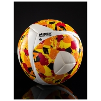 Футбольный мяч MINSA Futsal Club, гибридная сшивка, 12 панелей, р. 4, PU