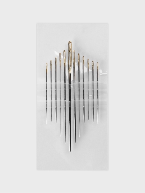 Иглы швейные ассорти с зол ушком №120-065 штопальные+д/гобелена 2ушко(набор 12шт) сталь TR   1066962