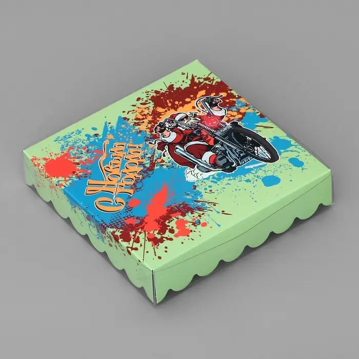 Коробка для печенья, &laquo;Врывайся в Новый Год!&raquo;, 15&times;15&times;3 см