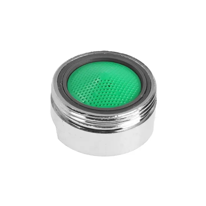 Аэратор ZEIN, наружная резьба, d= 24 мм, сетка пластик, корпус металл, хром БЕЗ ПРОКЛАДОК