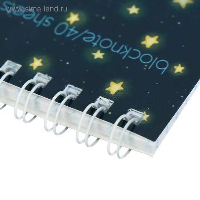 Блокнот А6, 40 листов на гребне "Волшебные лисы", обложка ламинированный картон, блок 55 г/м2, МИКС