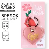 Брелок для ключей кожзам женский &laquo;Сияй ярче&raquo;, 6,1 х 9 см