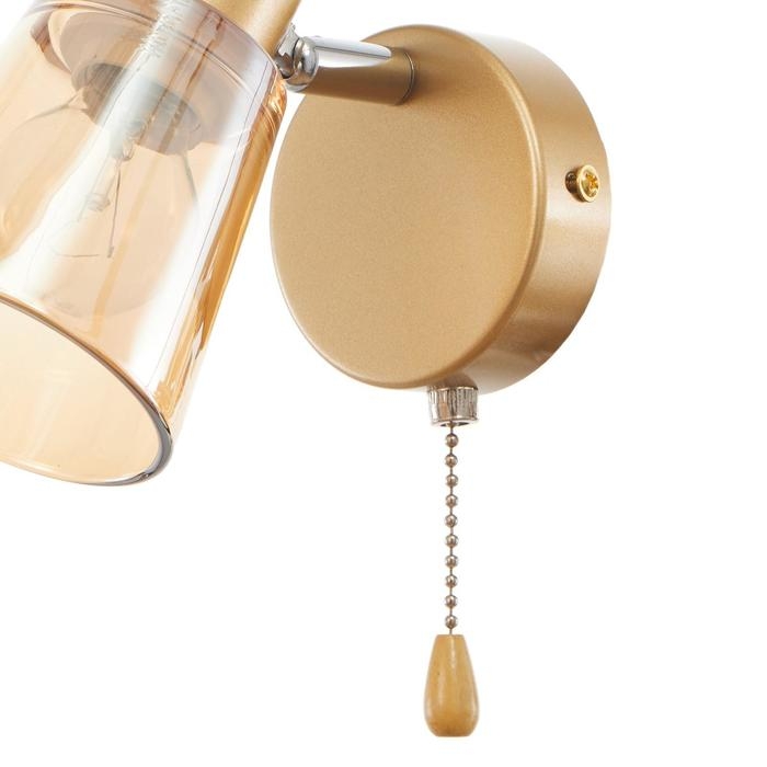 Бра с переключателем 59394/1 E14 40Вт золото-хром 15х11х15 см