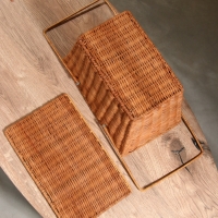 Корзина для пикника 33х20х22 см, ротанг