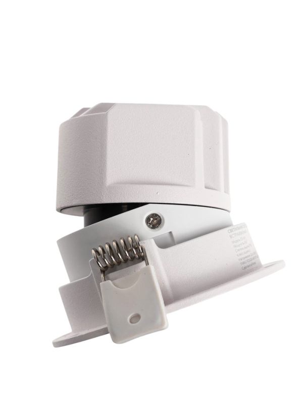 Светильник светодиодный встраиваемый, поворотный, 6Вт, 4000К, с драйвером, D75, белый