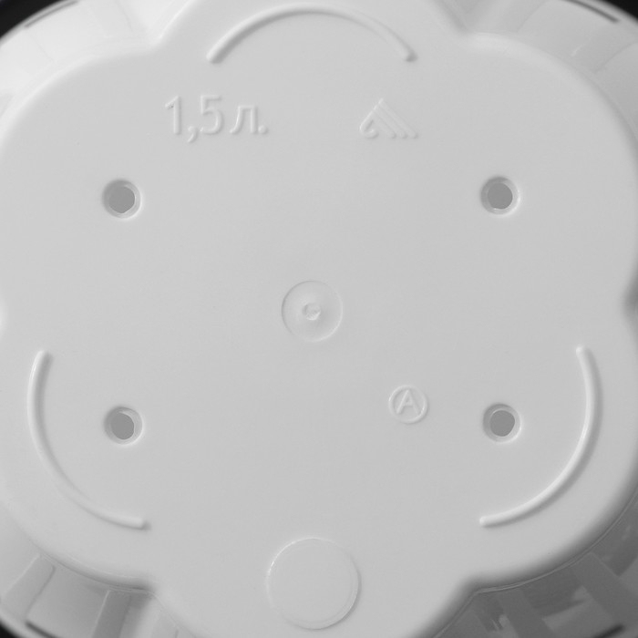 Горшок с поддоном &laquo;Восторг&raquo;, 1,5 л, цвет белый