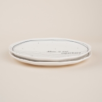 Набор тарелок фарфоровых SL Home &laquo;Милый дом&raquo;, d=21 см, цвет белый