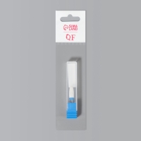 Фреза керамическая для маникюра &laquo;Кукуруза&raquo;, средняя нарезка, 6 &times; 15 мм, в пластиковом футляре, цвет белый