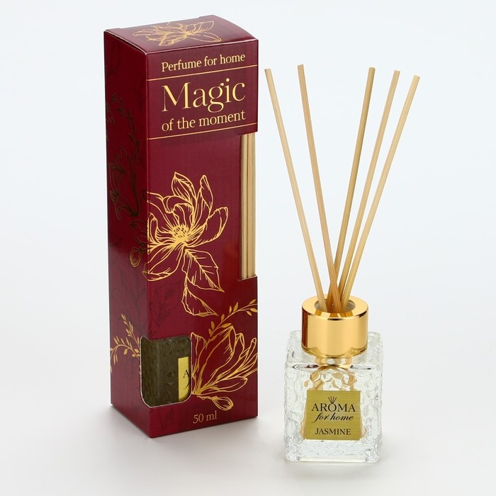 Диффузор ароматический палочки, ароматизатор для дома &laquo;Аромадиффузор: For home&raquo;,аромат жасмин, 50 мл.
