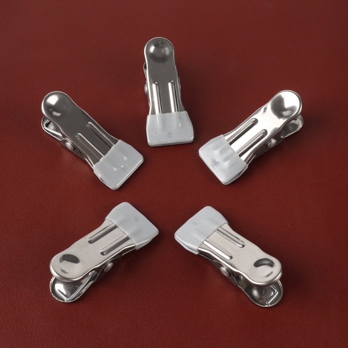 Зажимы для кожевника с насадкой, 5,5 &times; 2,3 см, металл, цвет разноцветный