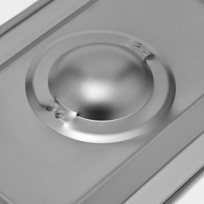 Крышка из нержавеющей стали к гастроемкости 1/9, 17,6&times;11,4 см, толщина 0,8 мм