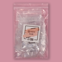 Типсы для наращивания ногтей, 500 шт, форма овал, 10 размеров, цвет прозрачный