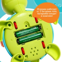 Музыкальная игрушка &laquo;Весёлая черепаха&raquo;, звук, свет