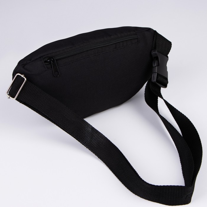 Сумка поясная &laquo;Билет&raquo;, 28х7х14 см, отдел на молнии, наружный карман, цвет чёрный