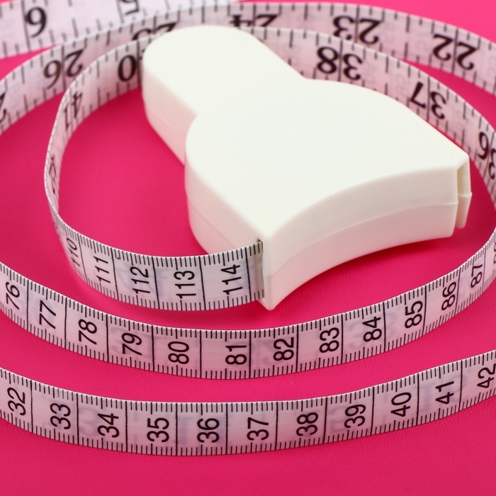 Рулетка для измерения объёмов тела портновская, 150 см (см/дюймы), цвет белый
