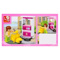 Конструктор &laquo;Розовая мечта: мини-автозаправочная станция&raquo;, 37 деталей