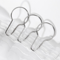 Крючок для штор, 7 &times; 4 см, 20 шт, цвет серебряный