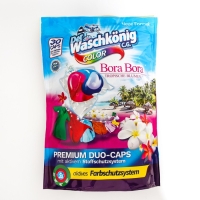 Капсулы для стирки цветного белья Der Waschk&ouml;nig C.G. BORA BORA Tropische Blumen, 30 шт.