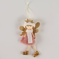 Новый год! Ёлочное украшение кукла &laquo;Фея&raquo;, в шапке с шарфом