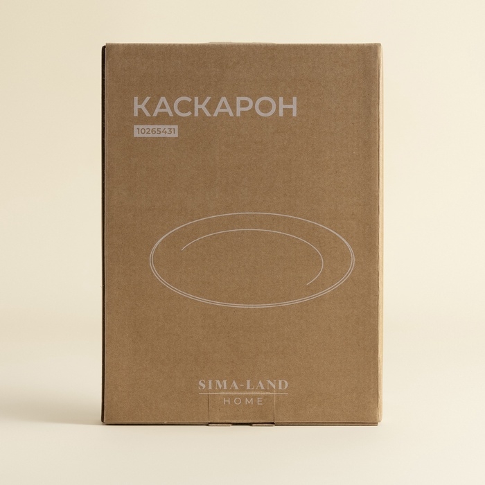 Тарелка для подачи SL Home &laquo;Каскарон&raquo;, 25,4&times;18,5&times;2,5 см, овальная, костяной фарфор, белая