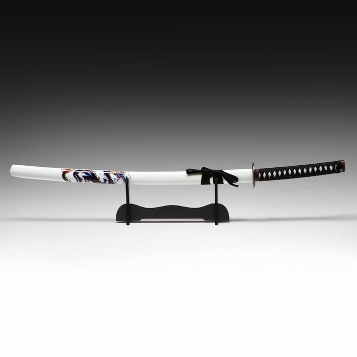 Сувенирное оружие &laquo;Катана Иайта&raquo; 103 см, белые ножны с синим драконом