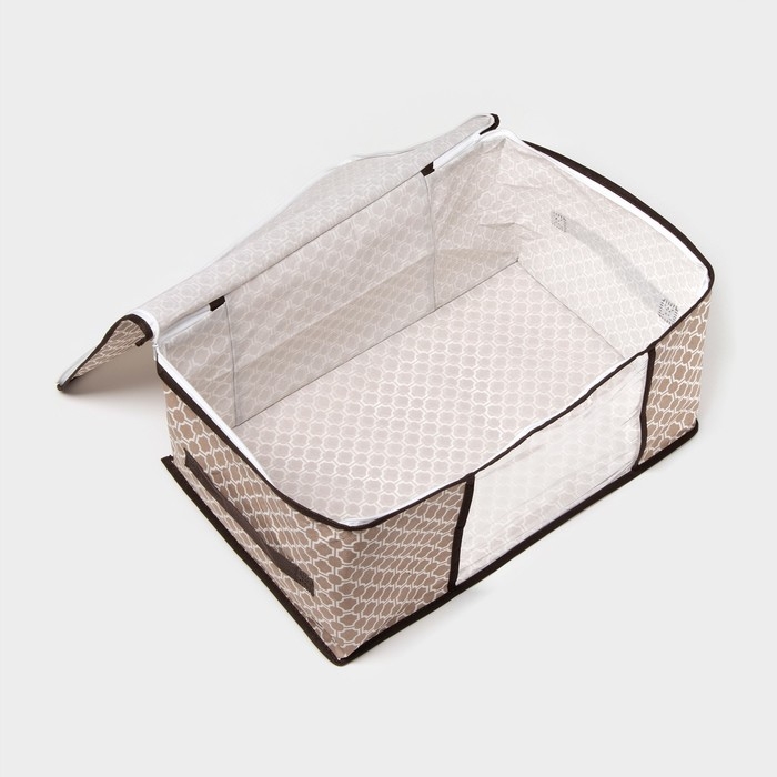 Кофр для хранения вещей Доляна &laquo;Браун&raquo;, 45&times;30&times;20 см, цвет коричневый