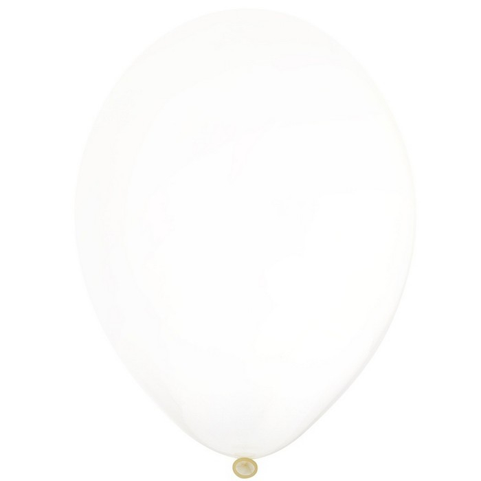 Шар латексный 14", кристалл, набор 50 шт., прозрачный