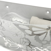 Светильник "Бабочки" моллир., 1х60Вт Е27, хром, d=30 см,  h=5,5 см