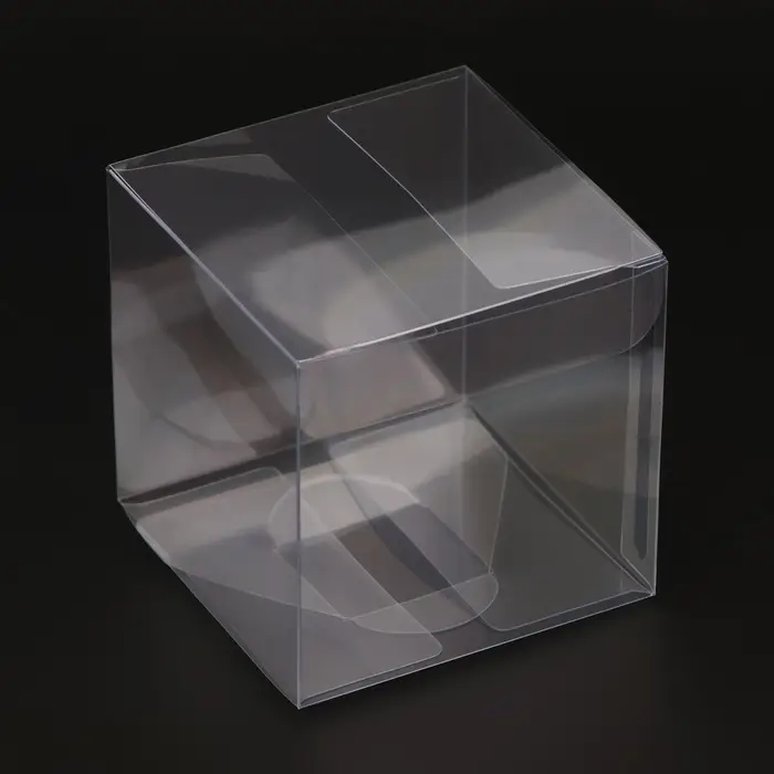 Складная коробка из PVC, прозрачная, 7&times;7&times;7 см