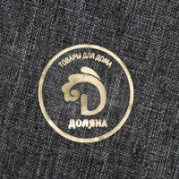 Корзина для белья Доляна &laquo;Лён&raquo;, с крышкой, 37&times;43&times;66 см, цвет серый