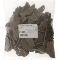 Петля железная, 69&times;53&times;0.55 мм, цвет бронза, 100 шт.