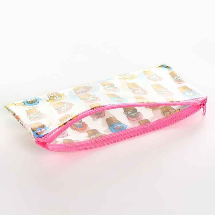 Пенал школьный мягкий плоский 9,5 х 20,5 ПВХ &laquo;1 сентября: Котятки&raquo; МИКС